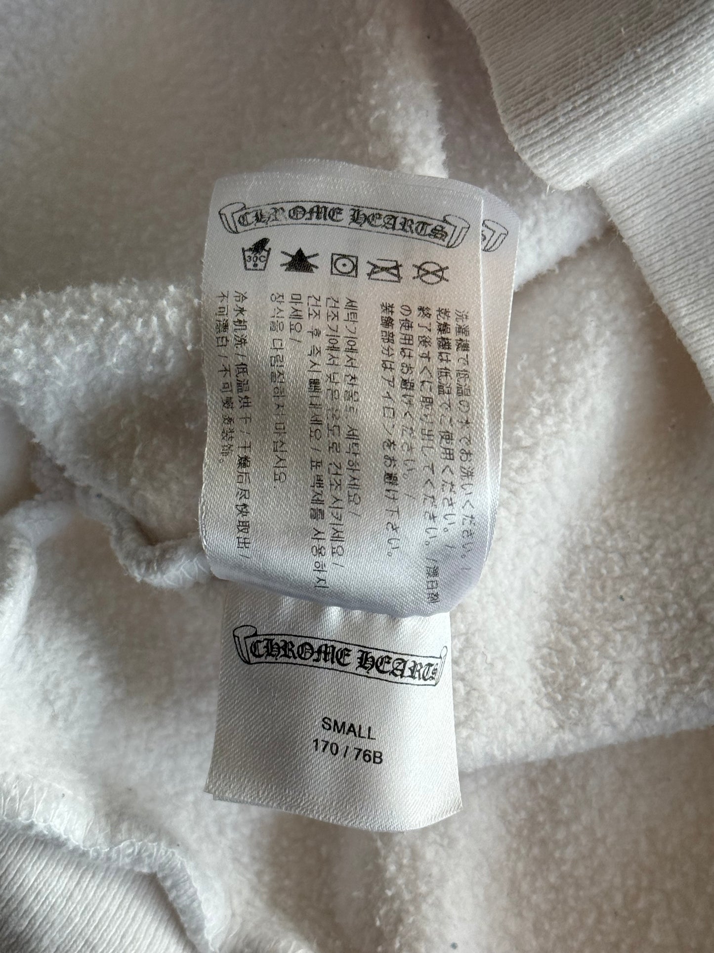 Chrome Hearts White & Pink Deadly Doll Sweater