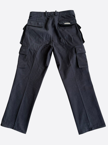 Chrome Hearts Black Fleur Cargo Pants