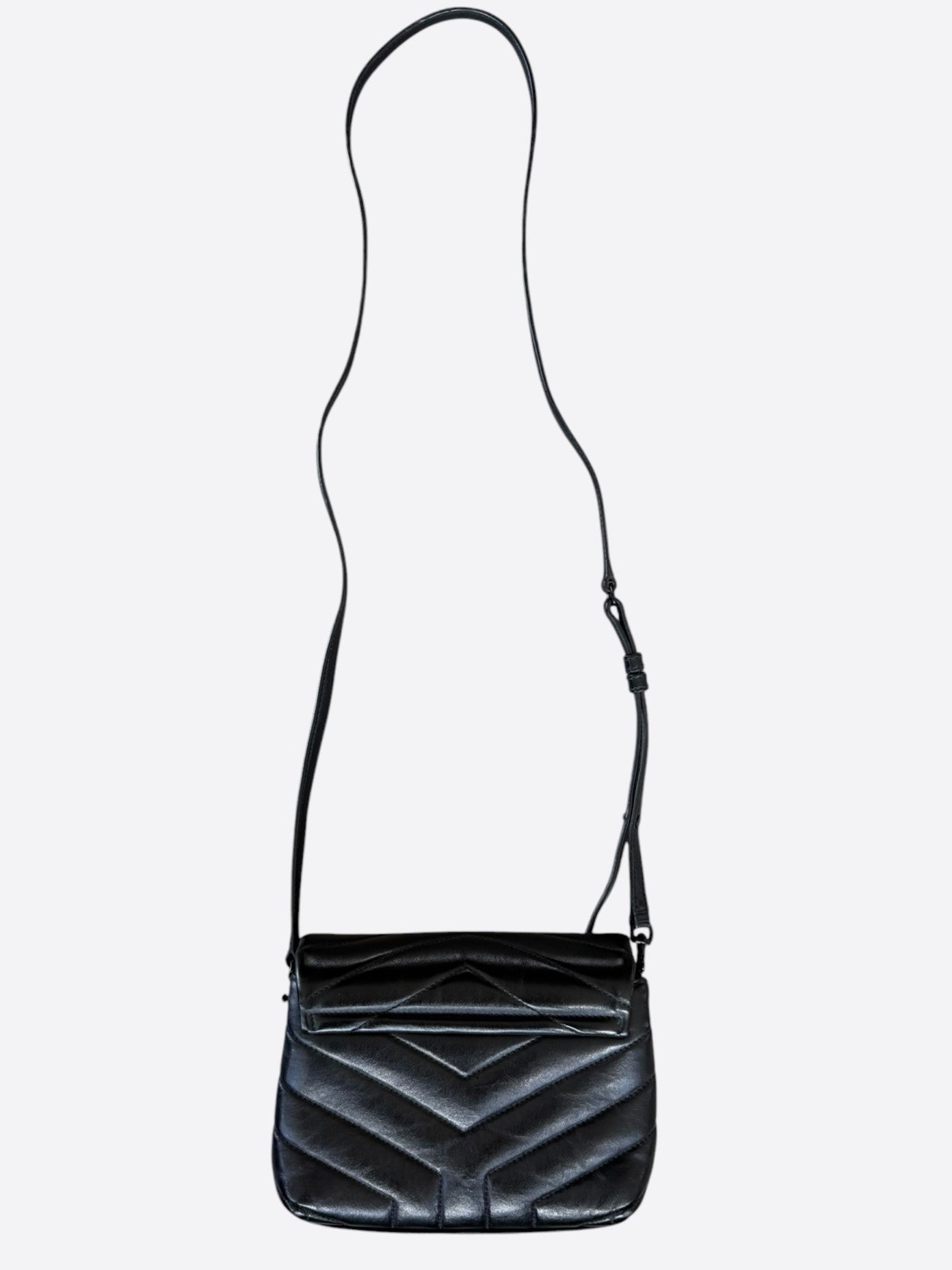 Saint Laurent Black Quilted Loulou Shoulder Bag