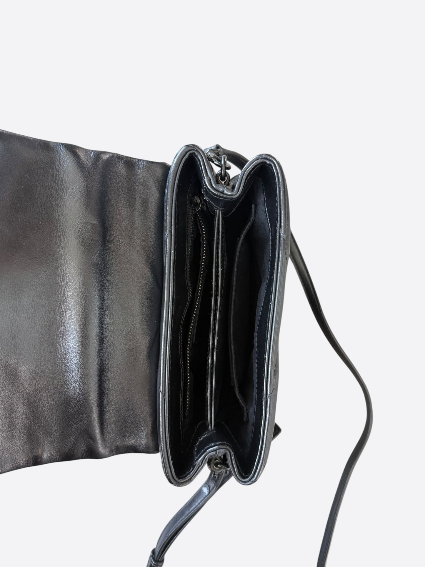 Saint Laurent Black Quilted Loulou Shoulder Bag