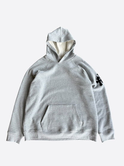 Chrome Hearts Grey & Black Triple Cross Patch Paper Jam Hoodie