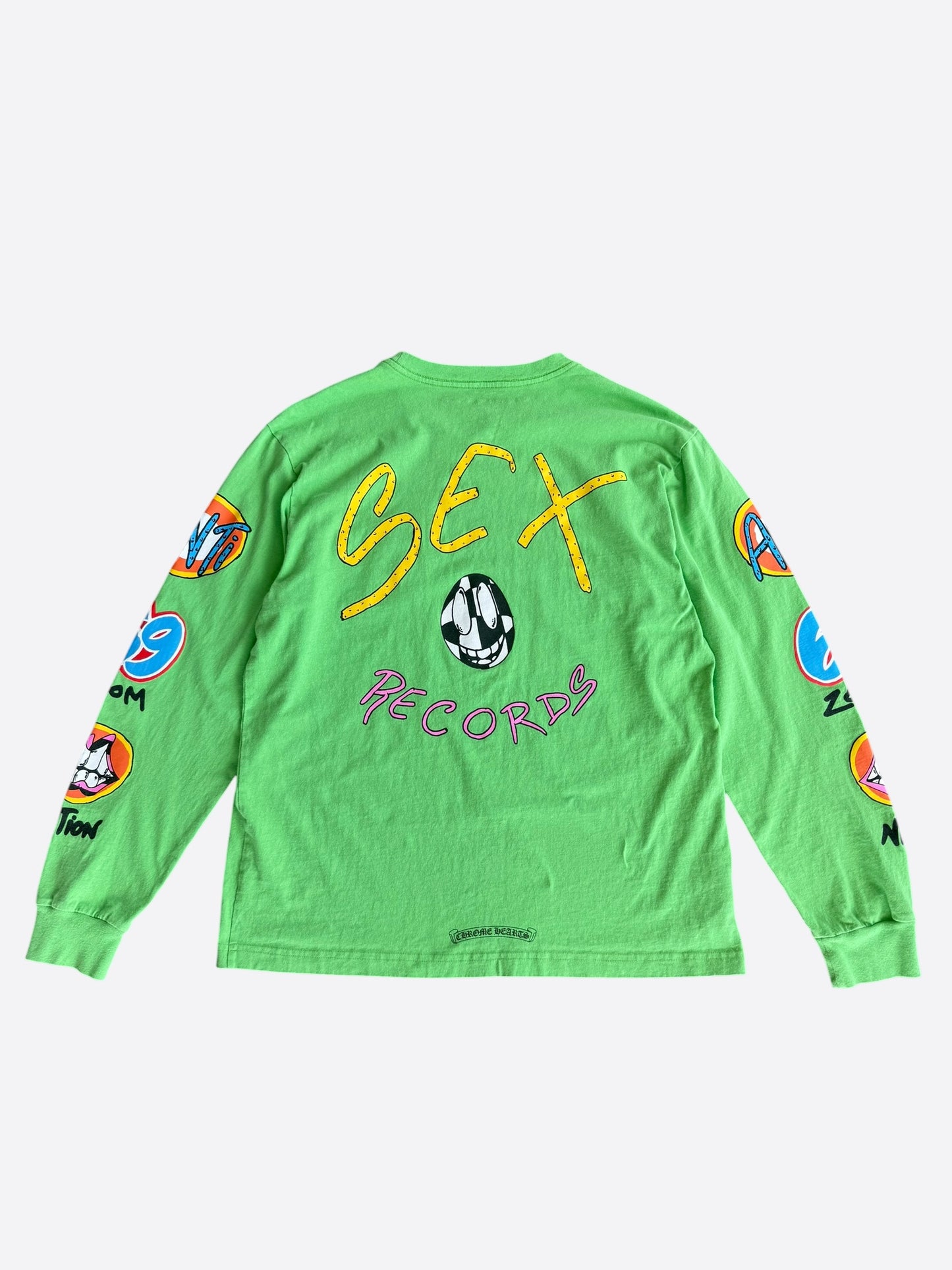 Chrome Hearts Green Sex Records Logo Longsleeve T-Shirt