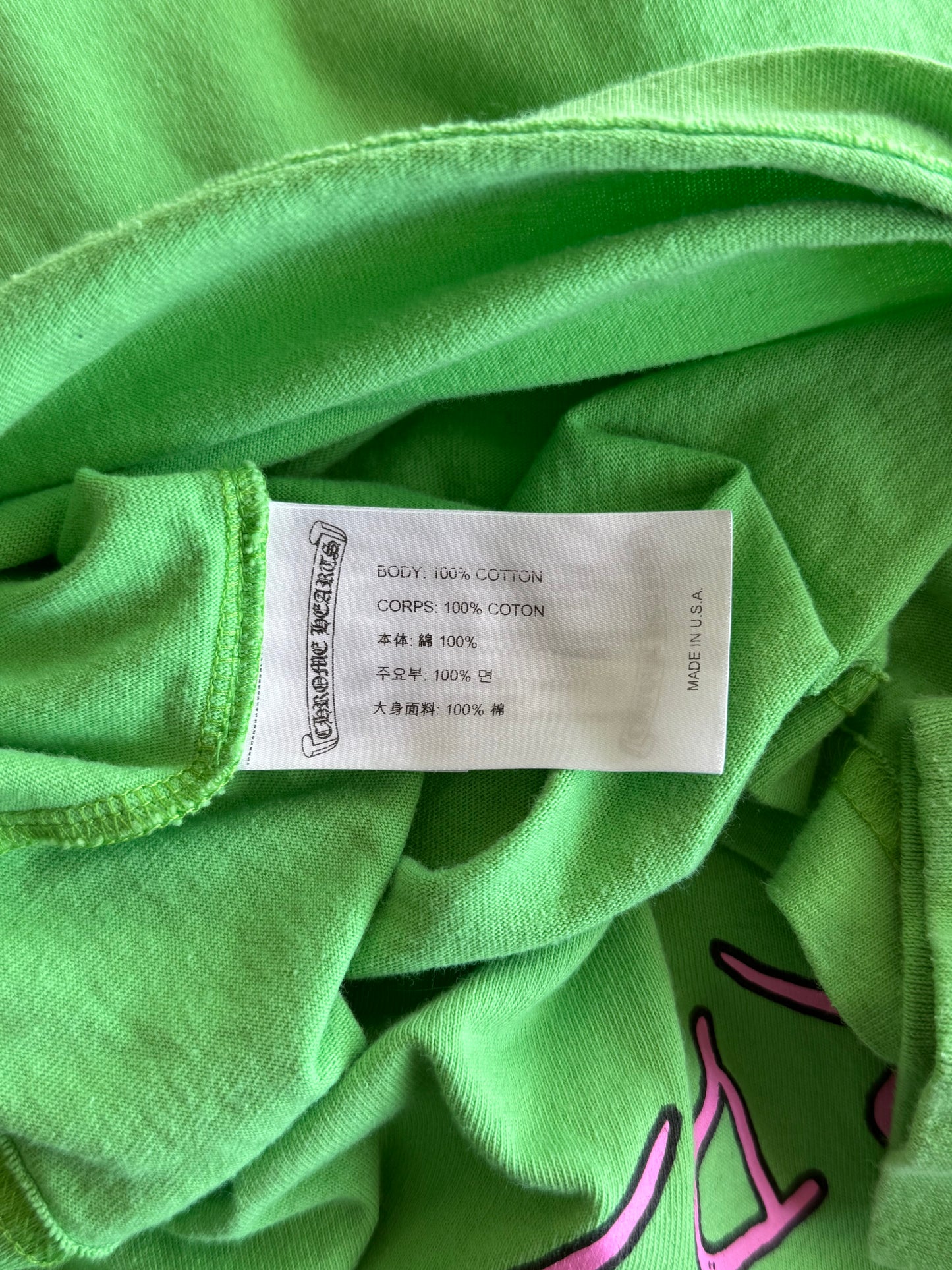 Chrome Hearts Green Sex Records Logo Longsleeve T-Shirt