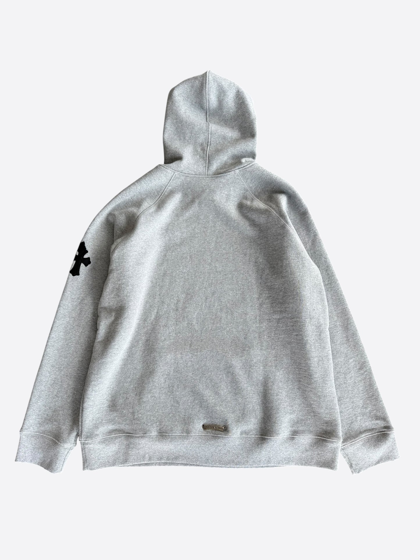 Chrome Hearts Grey & Black Triple Cross Patch Paper Jam Hoodie