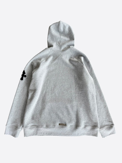 Chrome Hearts Grey & Black Triple Cross Patch Paper Jam Hoodie