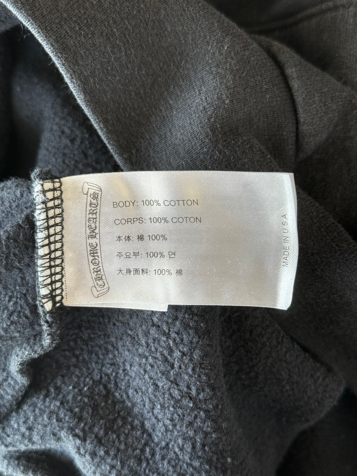 Chrome Hearts Black Sunset Gradient T-Bar Hoodie
