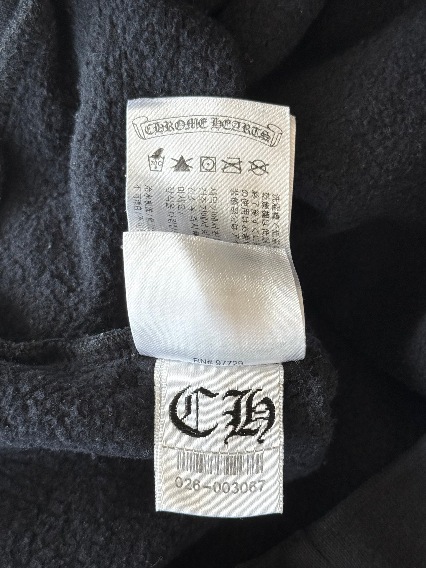 Chrome Hearts Black Sunset Gradient T-Bar Hoodie