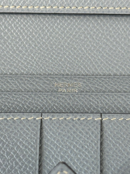 Hermes Yellow & Grey Epsom Bearn Wallet