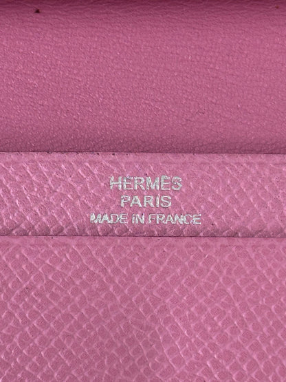 Hermes Pink Epsom Bearn Card Holder