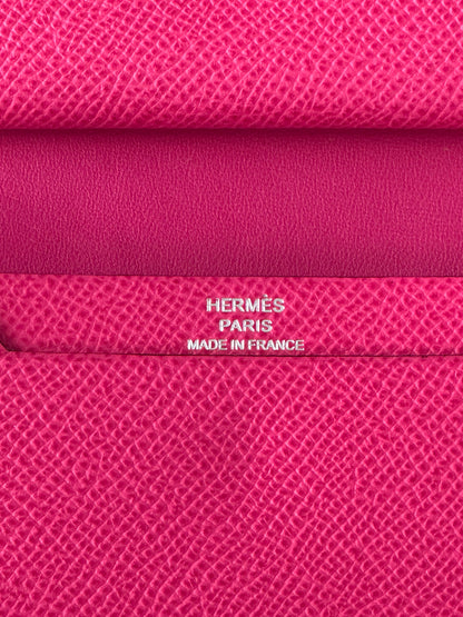 Hermes Purple & Pink Epsom Bearn Card Holder