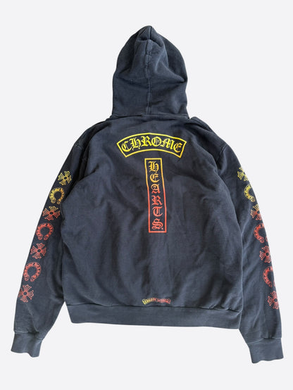 Chrome Hearts Black Sunset Gradient T-Bar Hoodie