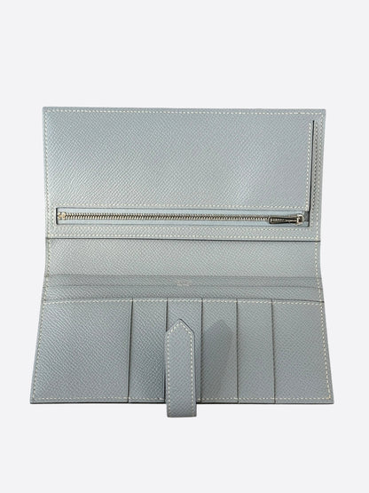 Hermes Yellow & Grey Epsom Bearn Wallet