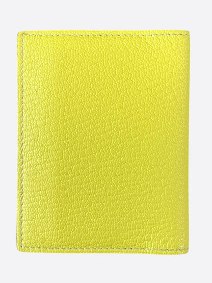 Hermes Yellow & Grey Epsom Evelyn Card Holder