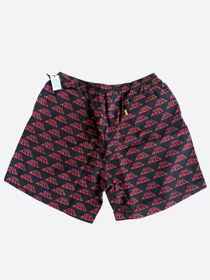 Gallery Dept Red & Black Art That Kills Logo Shorts