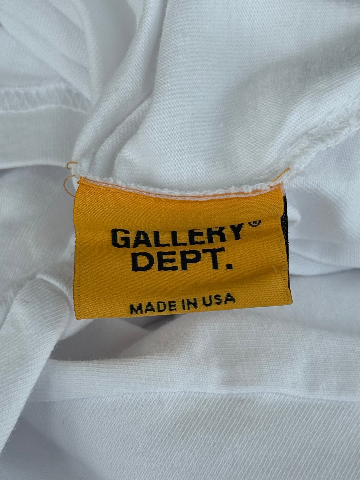 Gallery Dept White Chateau Josue Embroidered Logo Polo T-Shirt
