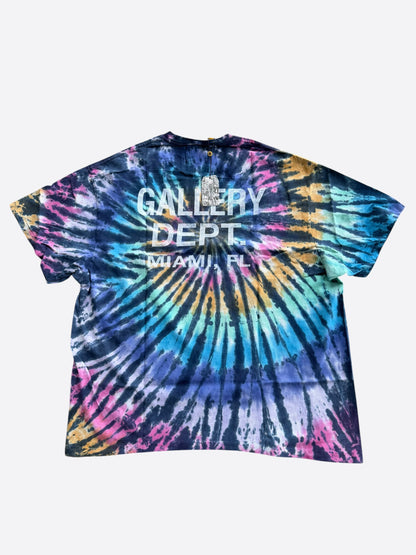 Gallery Dept Tropical Tie-Dye Miami Exclusive Logo T-Shirt