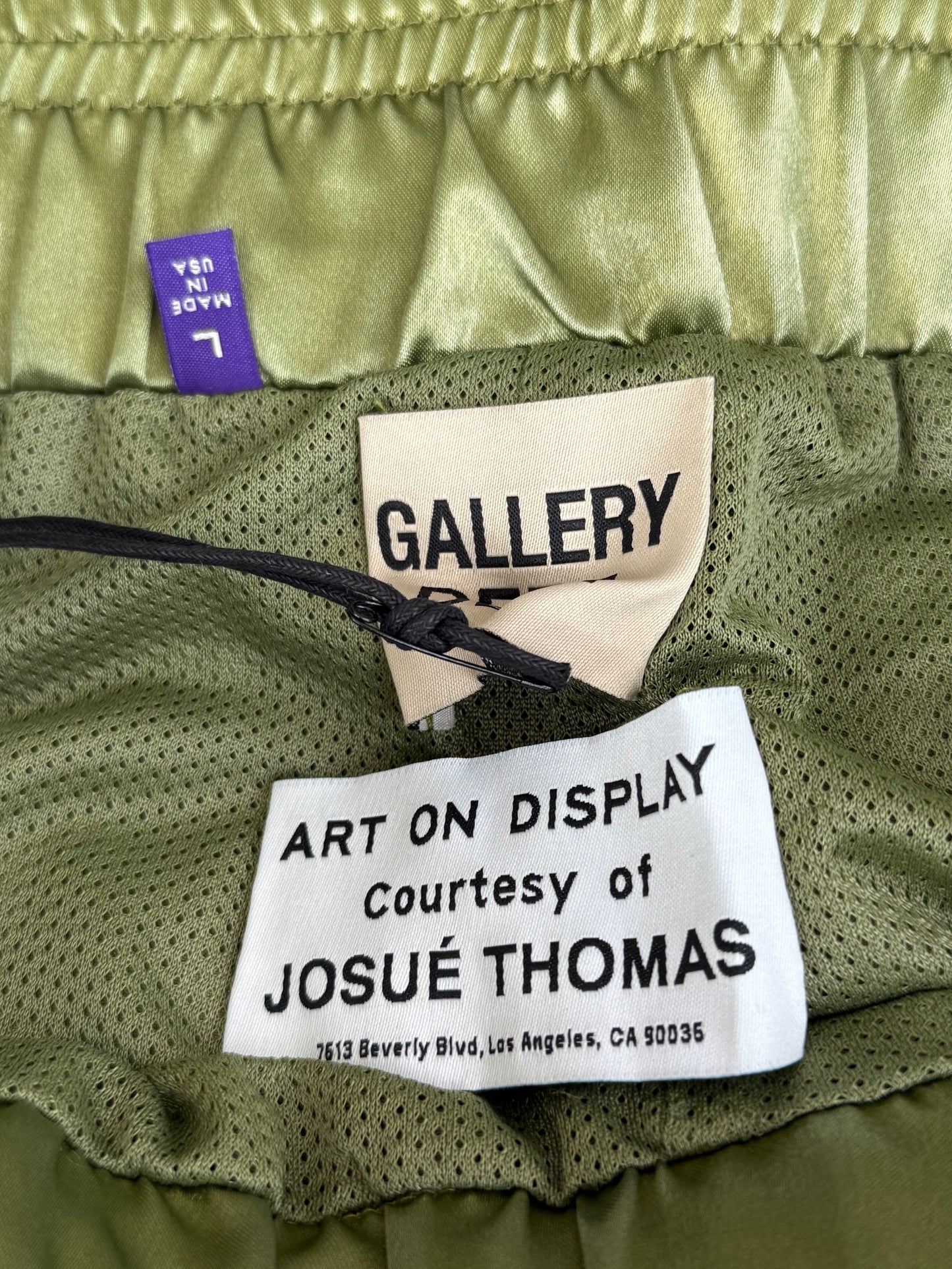 Gallery Dept Green & Black Jacky Boxing Logo Shorts