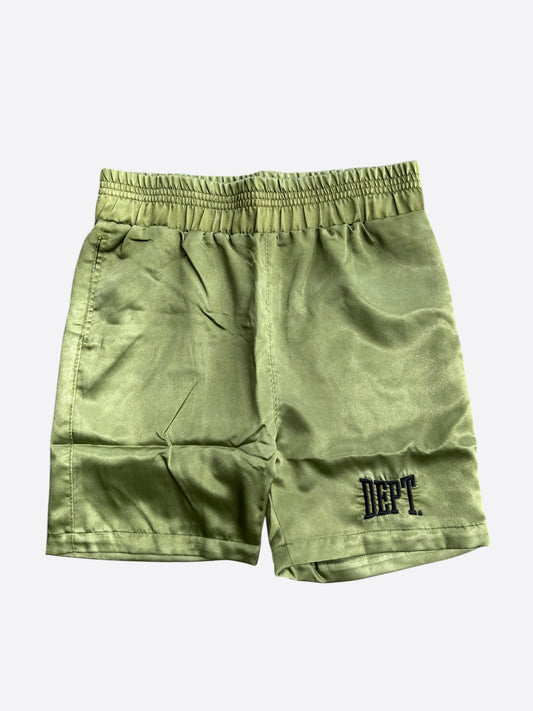 Gallery Dept Green & Black Jacky Boxing Logo Shorts