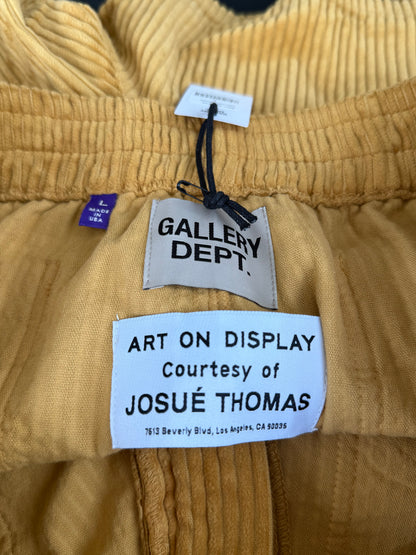 Gallery Dept Brown & Red Corduroy Embroidered Logo Surf Shorts