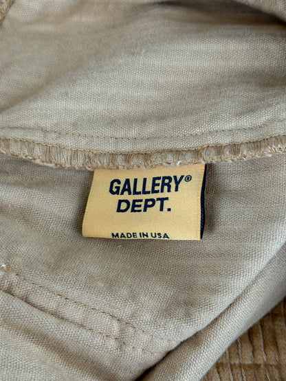 Gallery Dept Brown & Red Corduroy Embroidered Logo Surf Shorts