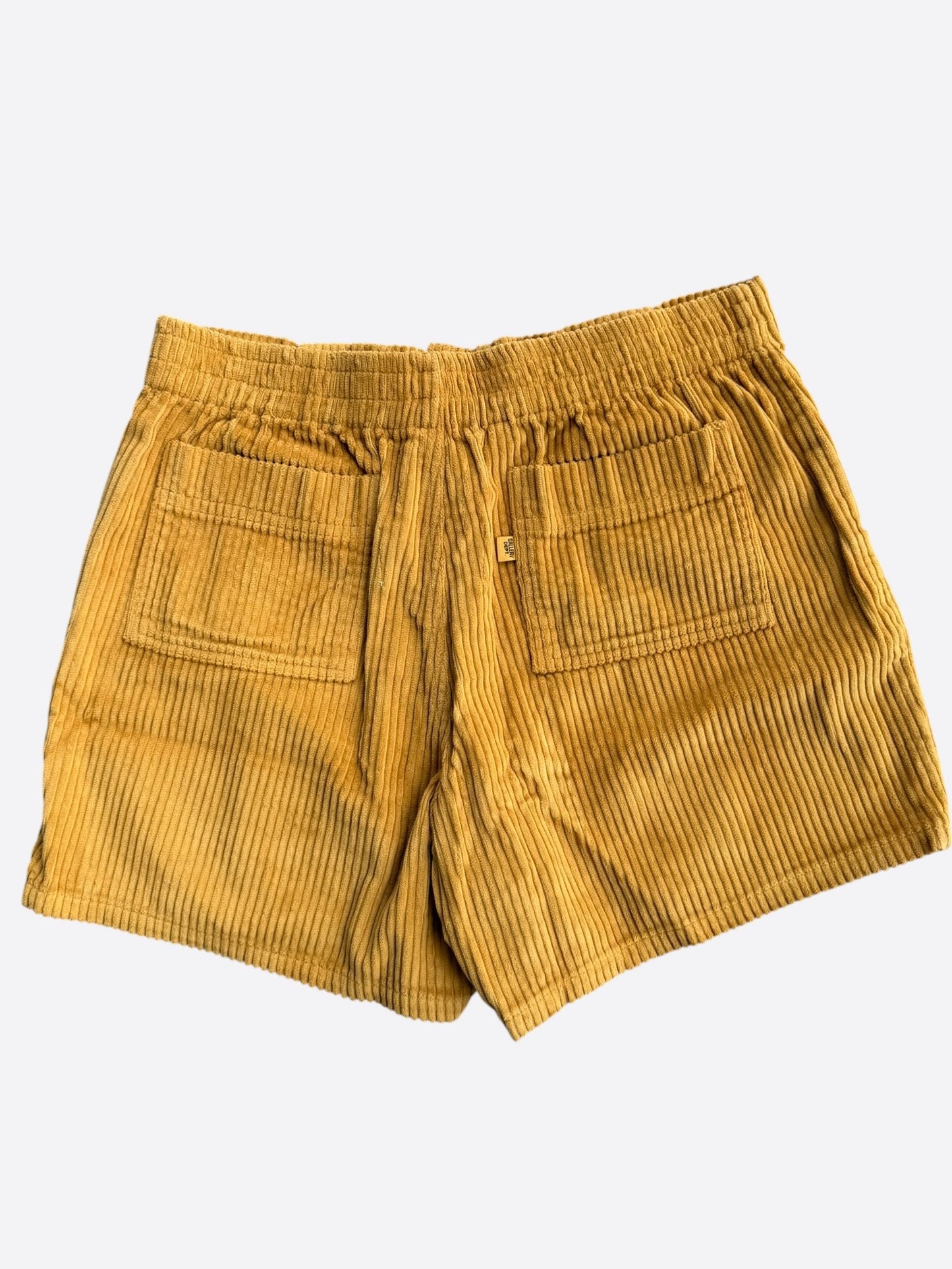Gallery Dept Brown & Red Corduroy Embroidered Logo Surf Shorts