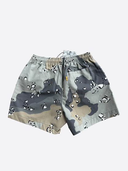 Gallery Dept Grey Camouflage & Red Art That Kills Shorts
