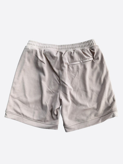 Gallery Dept Tan & White French Logo Mesh Shorts