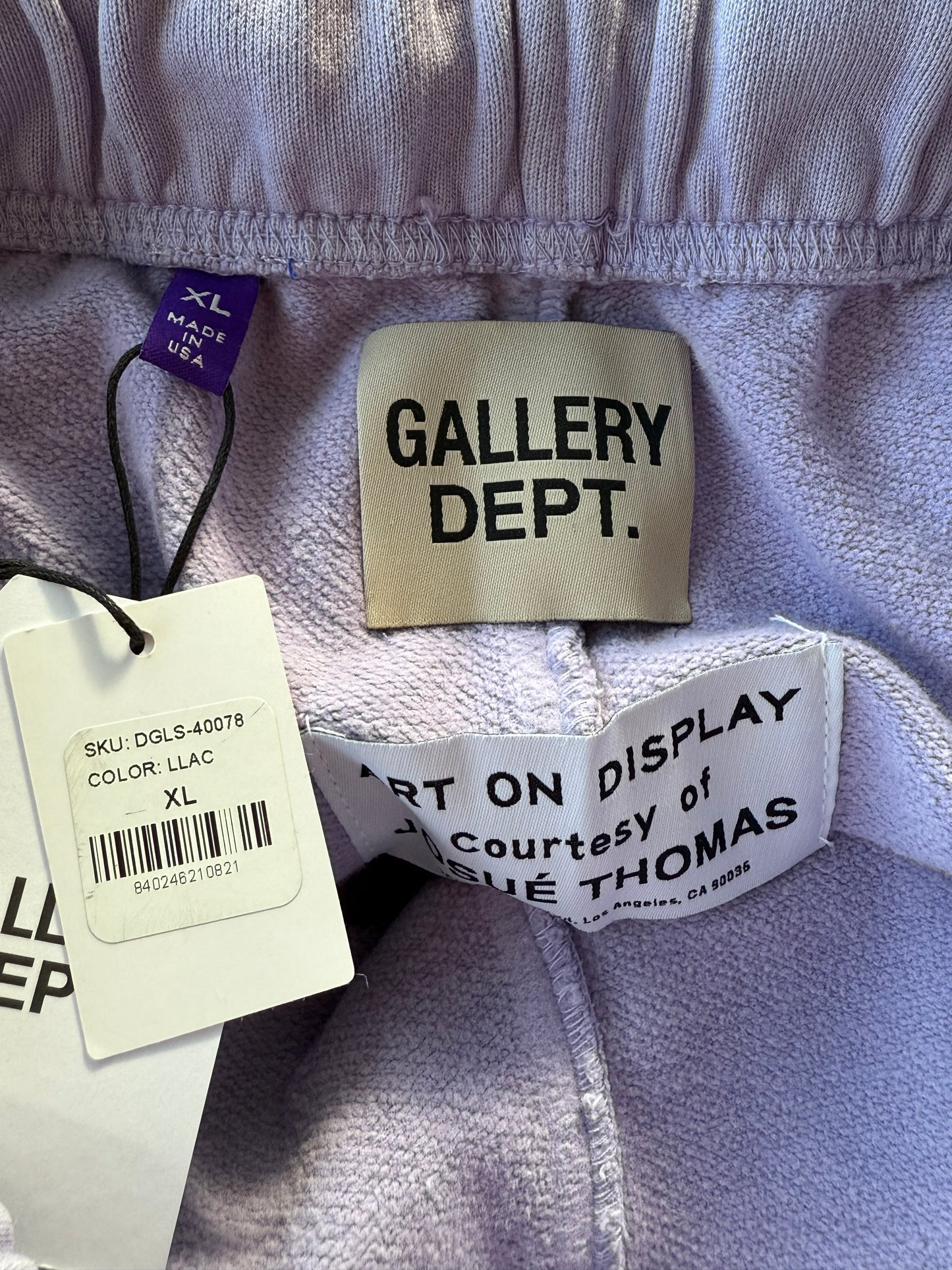 Gallery Dept Purple & Black Dept Gym Sweatpants