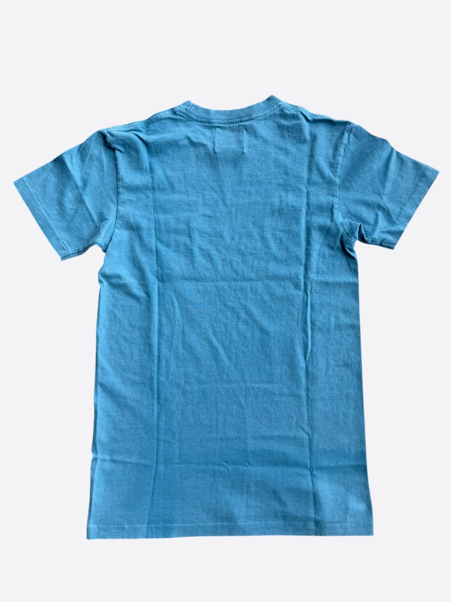 Gallery Dept Dusty Blue & White Paint Splatter Logo T-Shirt