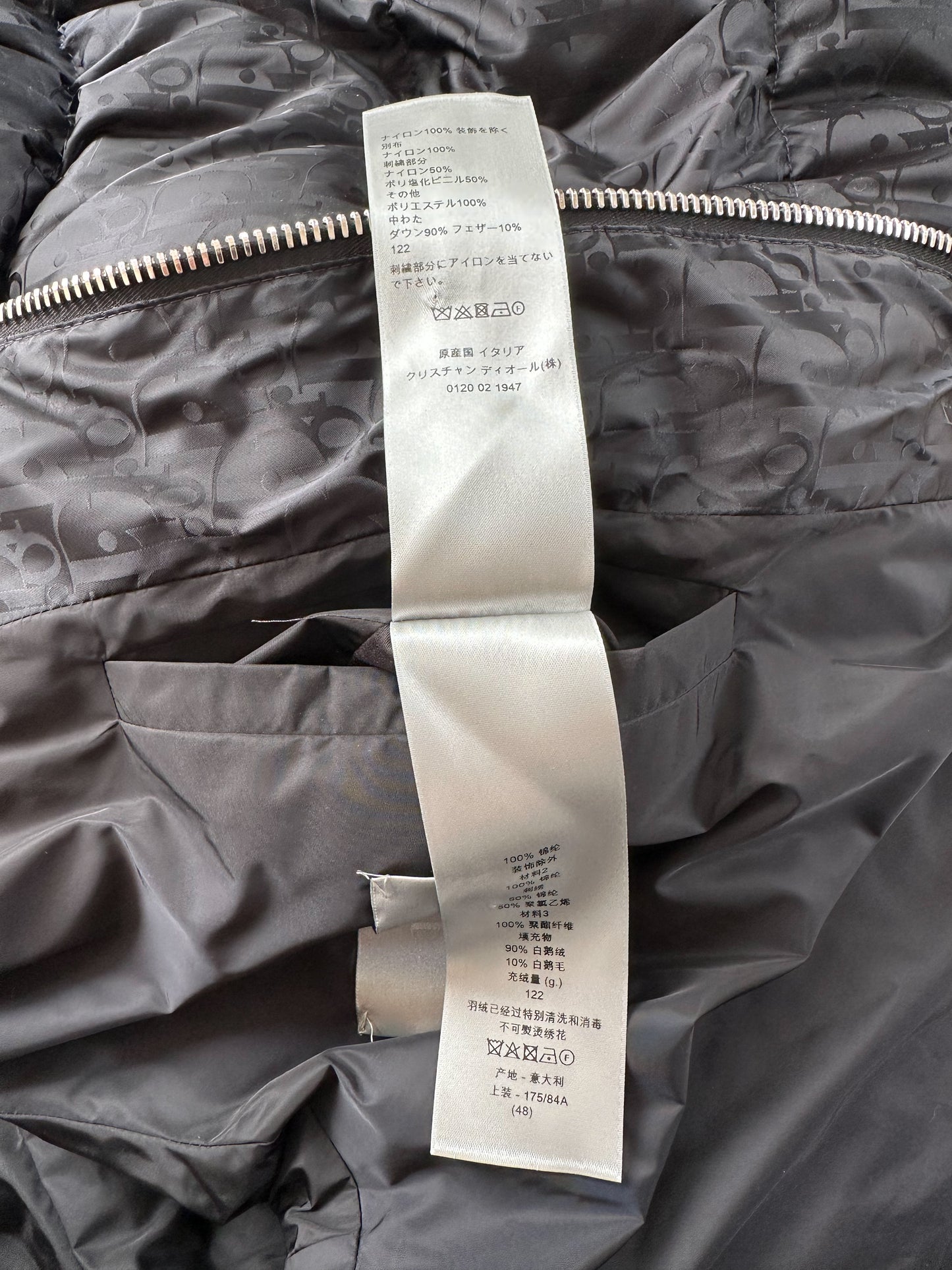 Dior Black Oblique Puffer Jacket