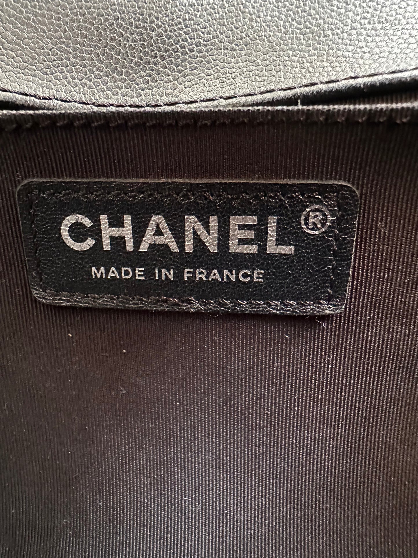 Chanel So Black Calfskin Quilted Small Boy Bag