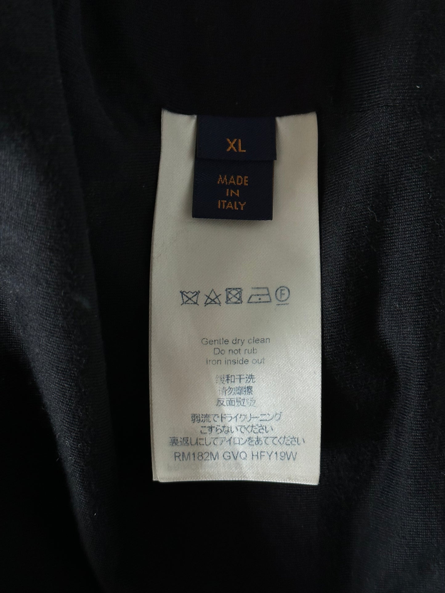 Louis Vuitton Black Velour Monogram Track Jacket