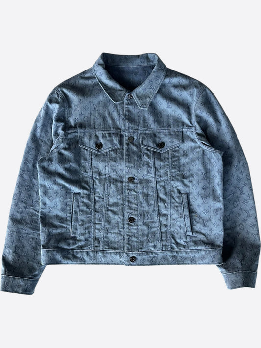 Louis Vuitton Blue Monogram Denim Jacket