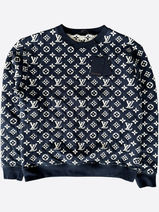 Louis Vuitton Navy & White Monogram Sweater