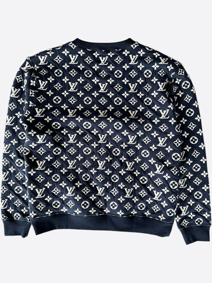 Louis Vuitton Navy & White Monogram Sweater