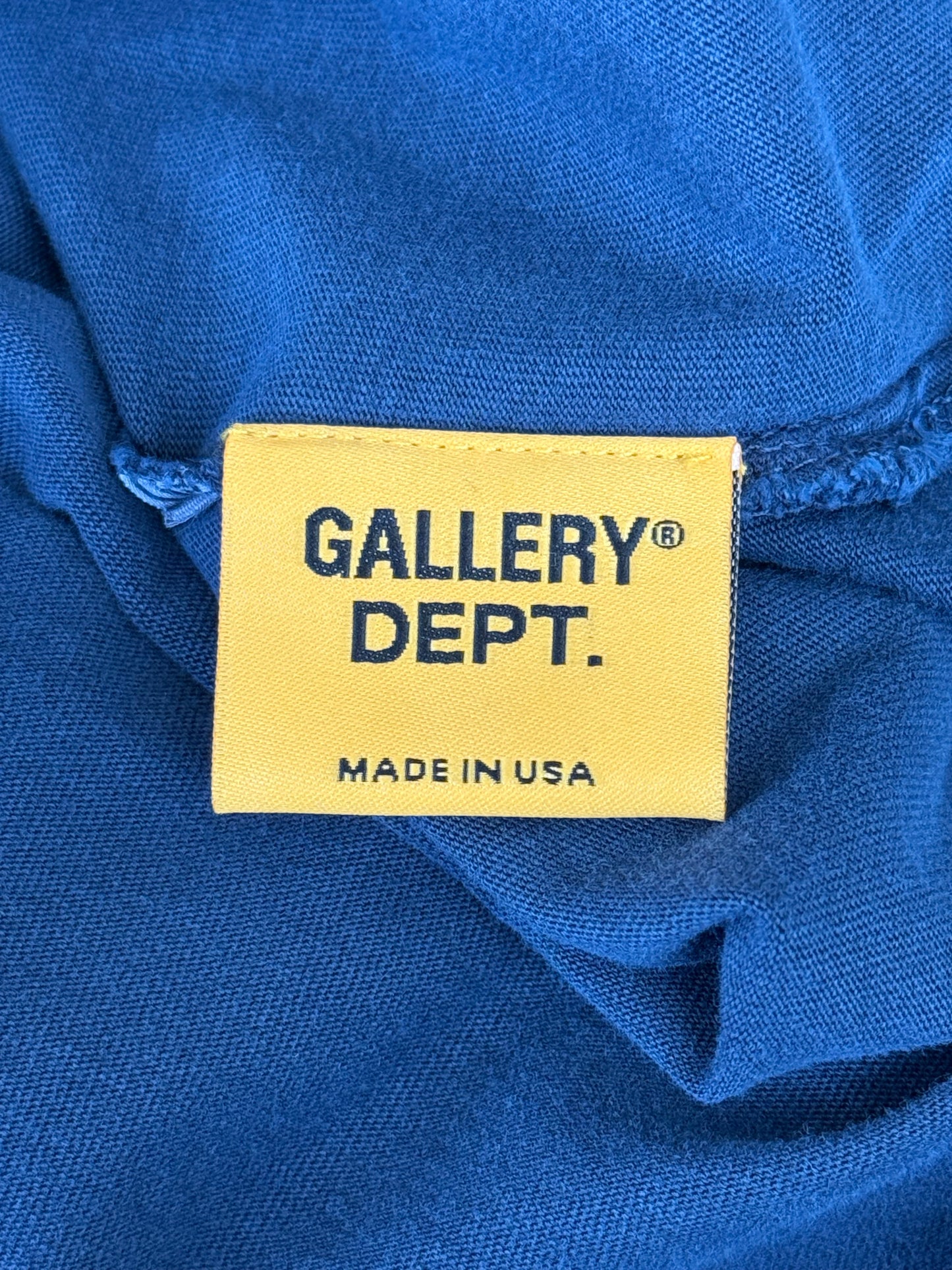 Gallery Dept Navy & Yellow Logo Polo T-Shirt