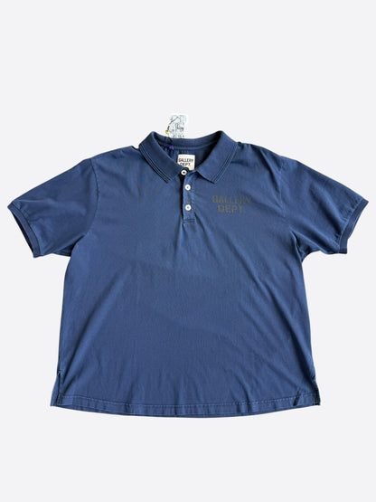 Gallery Dept Navy & Yellow Logo Polo T-Shirt