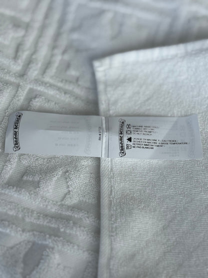 Chrome Hearts White Cross Jacquard Towel