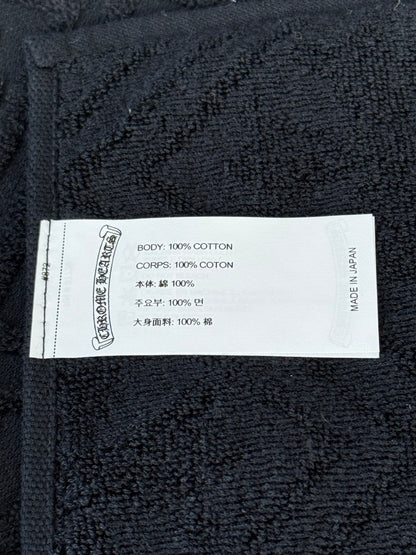Chrome Hearts Black Cross Jacquard Towel