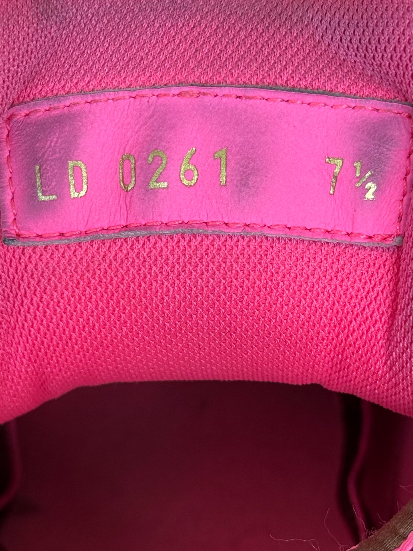 Louis Vuitton Brown & Pink Monogram Trainers