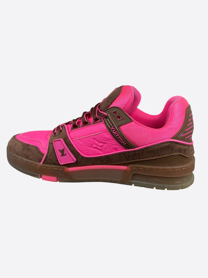 Louis Vuitton Brown & Pink Monogram Trainers