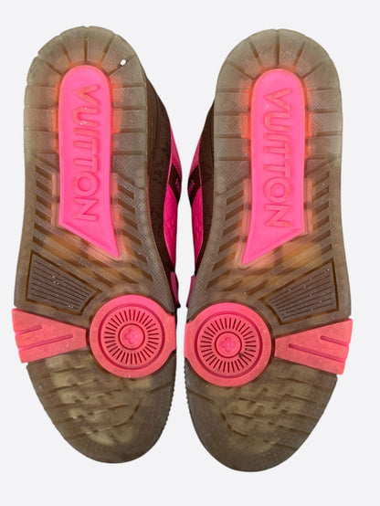 Louis Vuitton Brown & Pink Monogram Trainers