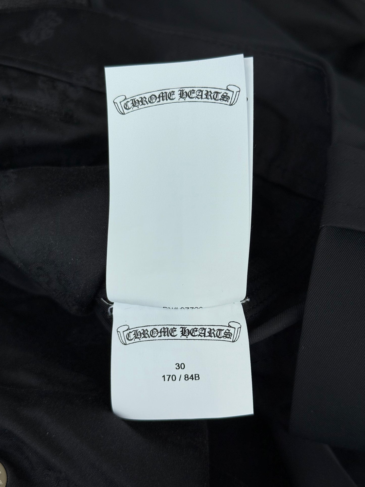 Chrome Hearts Black Nylon & Leather Carpenter Pants