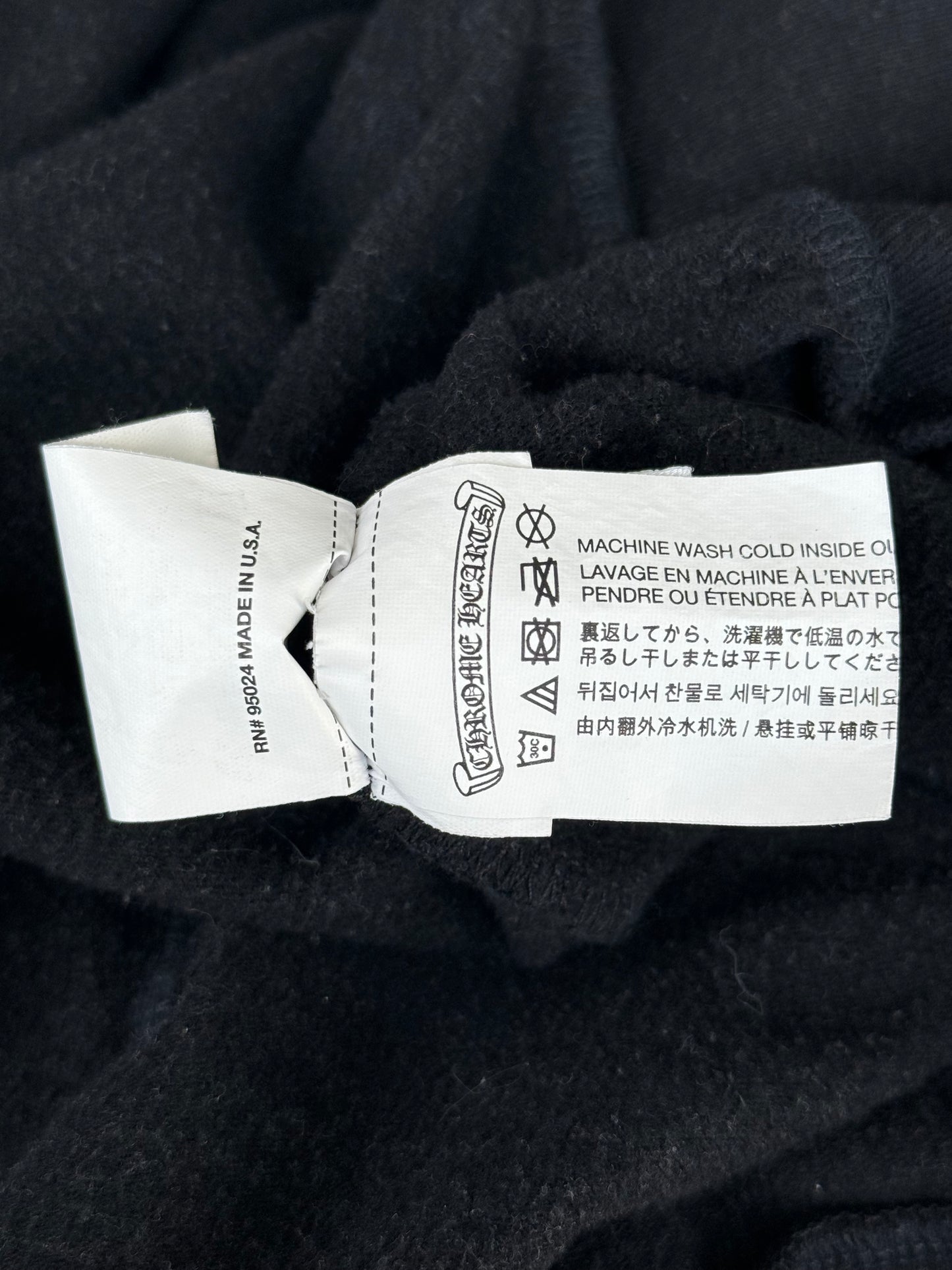 Chrome Hearts Matty Boy Black Defiance Attitude Graphic Zip Up Hoodie