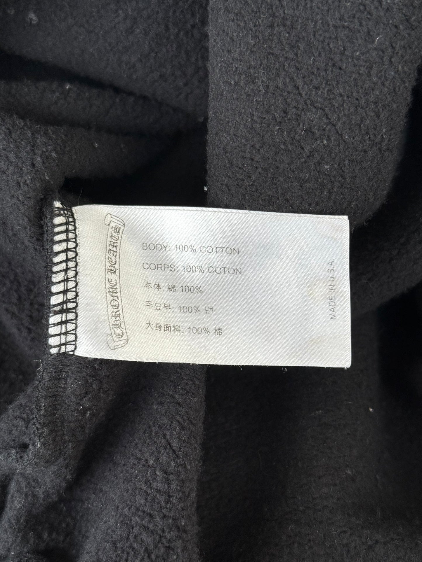 Chrome Hearts Black Racing Stripes Hoodie