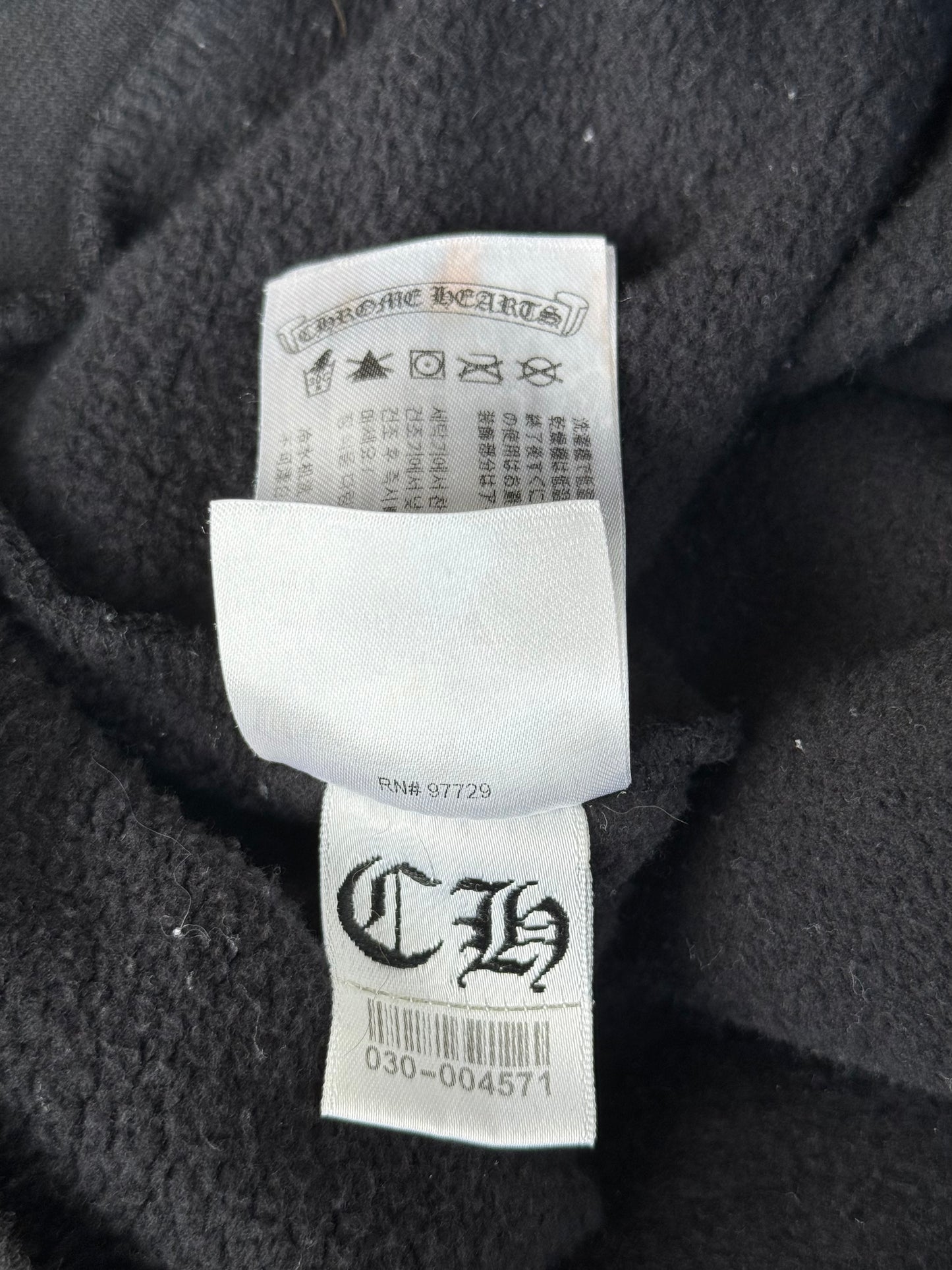 Chrome Hearts Black Racing Stripes Hoodie
