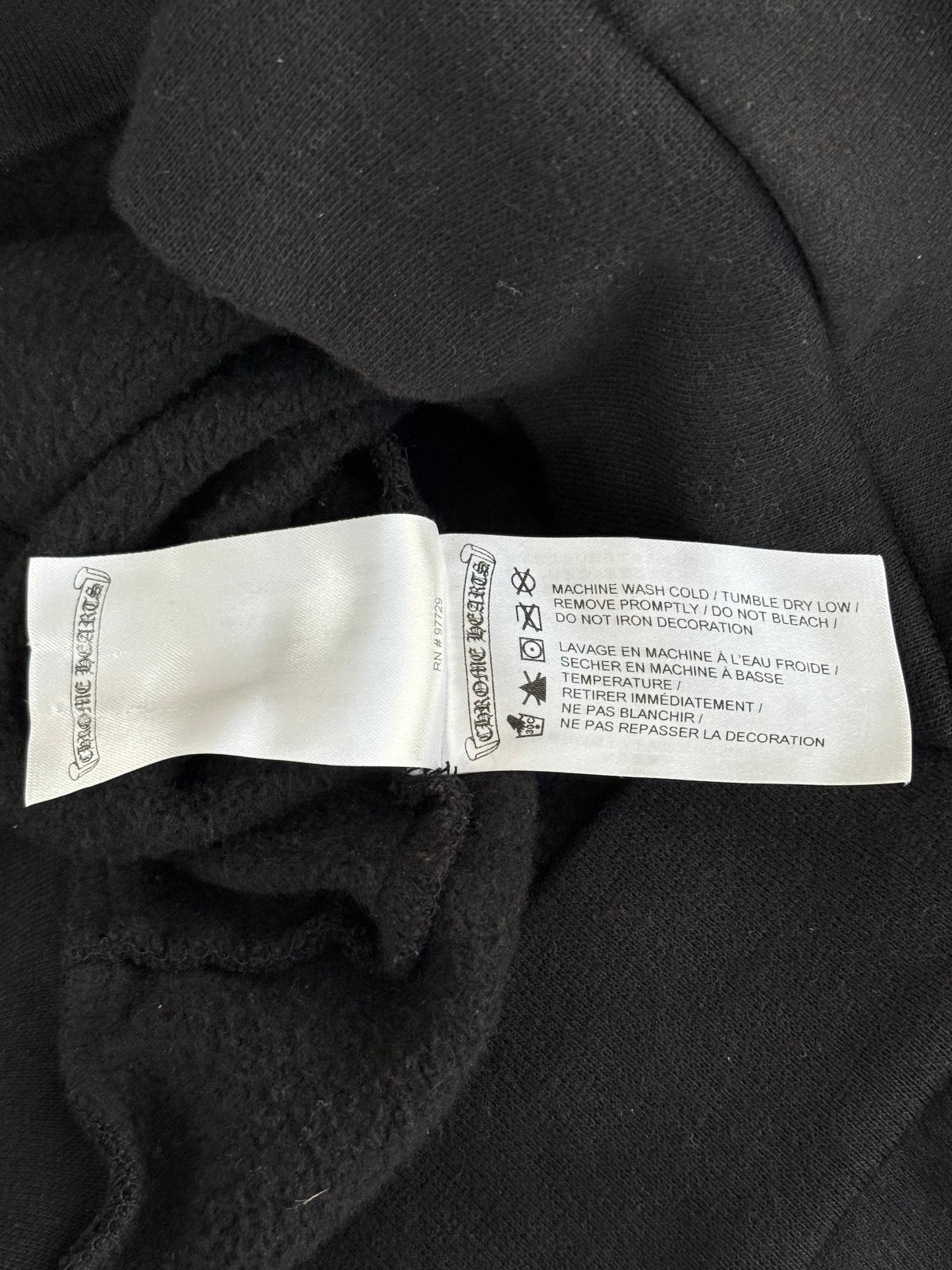 Chrome Hearts Black Racing Stripes Hoodie