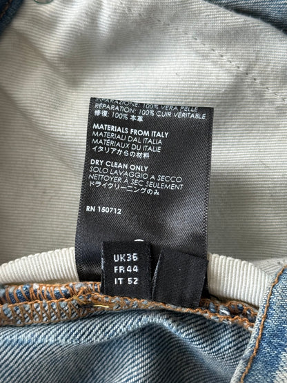 Amiri Clay Indigo & White Core Applique Logo Jeans