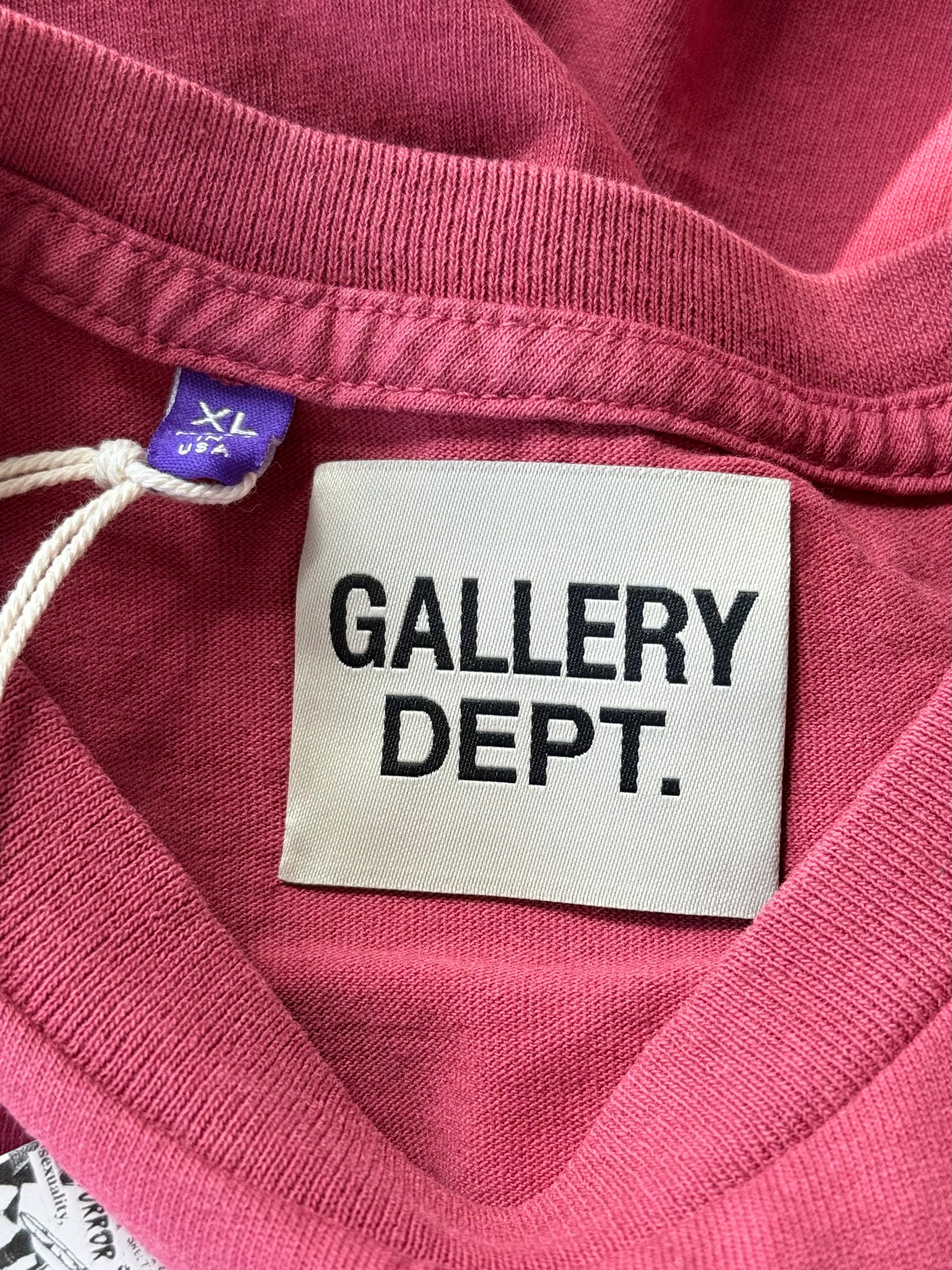 Gallery Dept Dusty Red Paint Splatter Logo T-Shirt