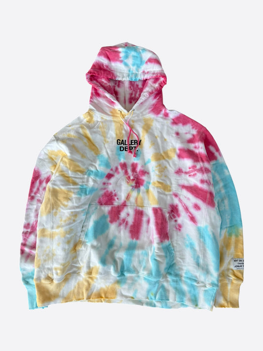 Gallery Dept Multicolor Tie-Dye Logo Hoodie
